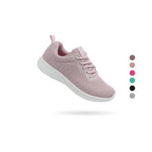 Wholesale Trend Design Fly Knit Breathable Lightweight Comfortable Cushion Sports Shoes Fashion Sneakers for Women